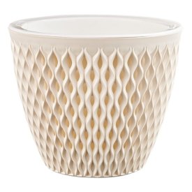Кашпо Версаль 1,6л кремовый пластик