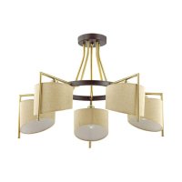 Люстра LUMION Карен 3750/5C 5хE14 40Вт коричневая