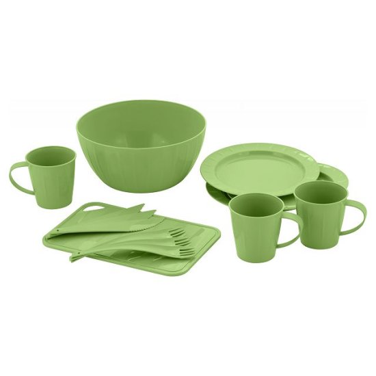 Набор посуды Sugar&Spice 14 предметов пластик фисташковый