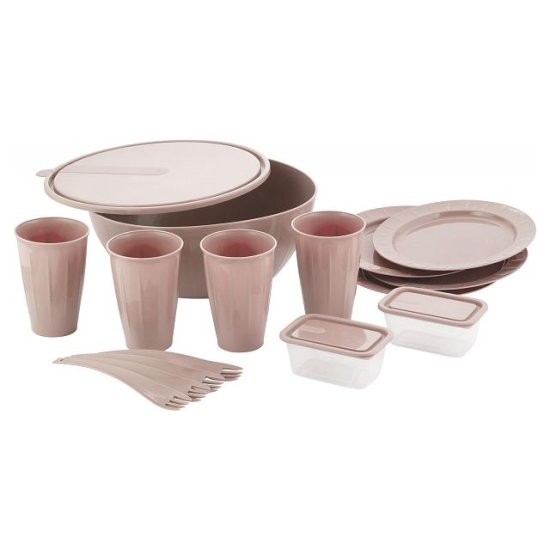 Набор посуды Sugar&Spice 15 предметов пластик латте