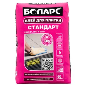 Клей плиточный БОЛАРС Стандарт 25кг
