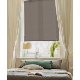 Штора рулонная GARDEN Шантунг 80x170см кофе,арт.537881080/170V4