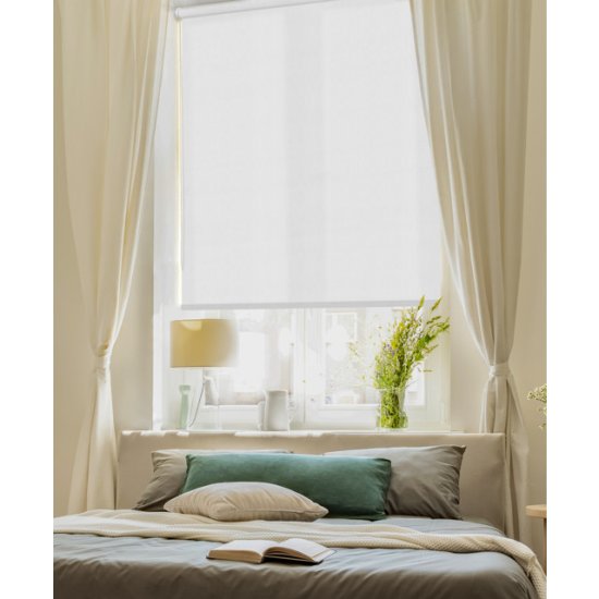 Штора рулонная GARDEN Шантунг 60x170см белая, арт.537881060/170V1