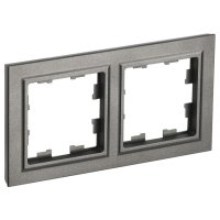 Рамка 2 поста IEK BRITE шампань