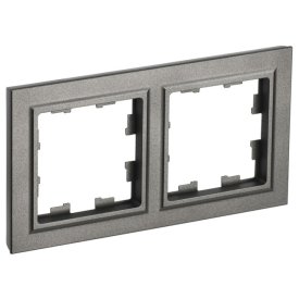 Рамка 2 поста IEK BRITE шампань