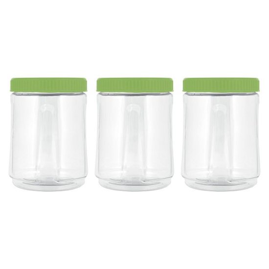 Набор банок Sugar&Spice Honey 3шт 0,75л пластик фисташковый