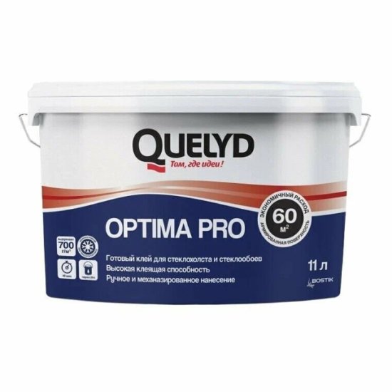 Клей для стеклохолста QUELYD Optima PRO 11л, арт.50031106