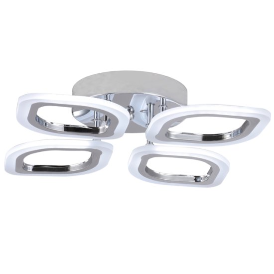 Люстра потолочная светодиодная ESCADA Элла 3000/6500К LED 32Вт хром