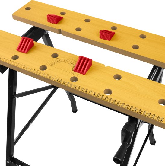 Верстак столярный складной Vertextools 2070-01 110x885x100 мм максимальная нагрузка 60 кг
