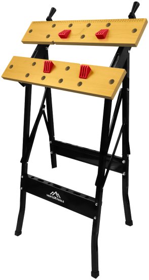 Верстак столярный складной Vertextools 2070-01 110x885x100 мм максимальная нагрузка 60 кг