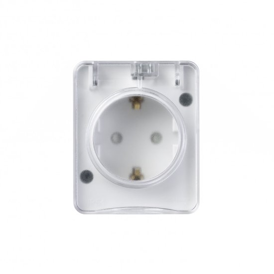 Розетка встраиваемая Systeme Electric Profi 54 с заземлением IP54 цвет белый ATN540145
