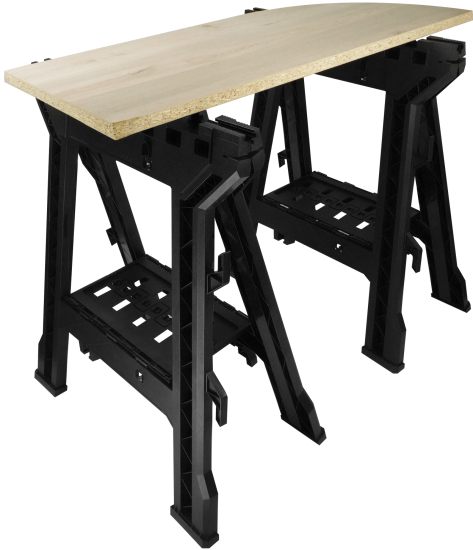 Верстак-козлы складной Vertextools 2070-03 860x730x1000 мм максимальная нагрузка 450 кг