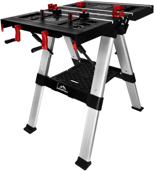 Верстак столярный складной Vertextools 2070-06 810x850x1000 мм максимальная нагрузка 200 кг