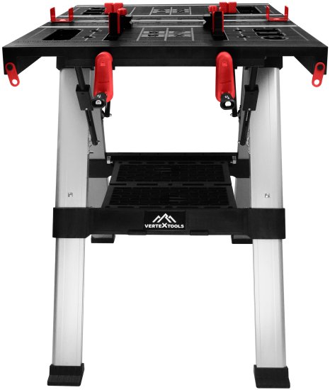 Верстак столярный складной Vertextools 2070-06 810x850x1000 мм максимальная нагрузка 200 кг