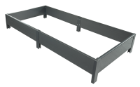 Высокая грядка 200x80x20 см графит
