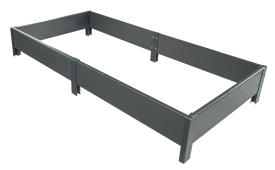 Высокая грядка 200x80x20 см графит