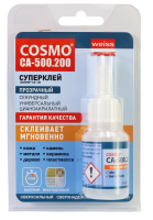 Секундный клей Cosmofen CA-12 прозрачный 20 г