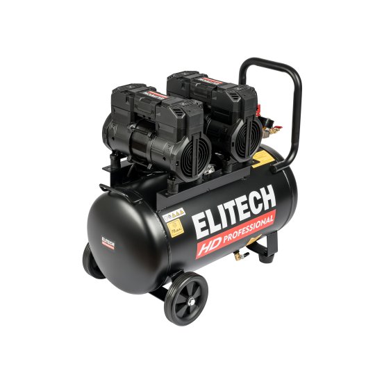 Компрессор сетевой поршневой безмасляный Elitech HD ACF 500-50S, 50 л 500 л/мин