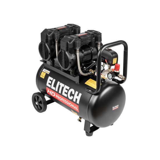 Компрессор сетевой поршневой безмасляный Elitech HD ACF 500-50S, 50 л 500 л/мин
