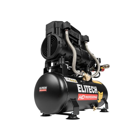 Компрессор сетевой поршневой безмасляный Elitech HD ACF 200-8S, 8 л 200 л/мин