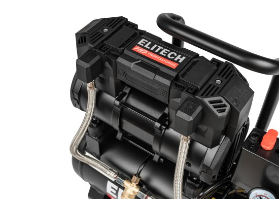 Компрессор сетевой поршневой безмасляный Elitech HD ACF 200-8S, 8 л 200 л/мин