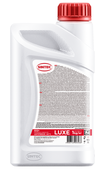 Антифриз Sintec Luxe G12+ красный -40°С 1 кг