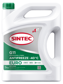 Антифриз Sintec Euro G11 Green -40 5 кг