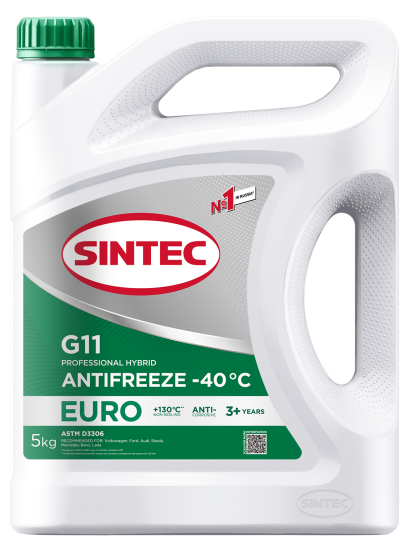 Антифриз Sintec Euro G11 Green -40 5 кг