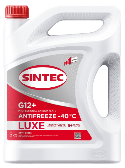Антифриз Sintec Luxe G12+ Red-40 5 кг