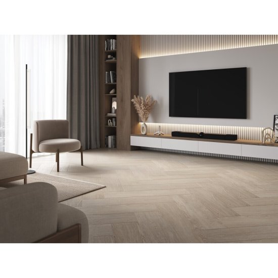 Керамогранит Cersanit Woodberry светло-серый рельеф ректификат 898х218х8 мм (6 шт.=1,174 кв.м)