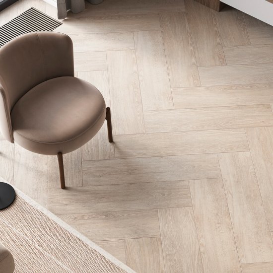 Керамогранит Cersanit Woodberry светло-серый рельеф ректификат 898х218х8 мм (6 шт.=1,174 кв.м)