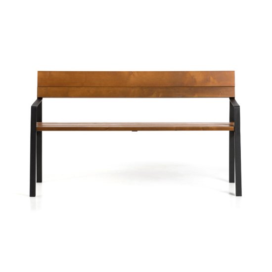 Скамья садовая Europe EU150 148x60x82 см дерево черный/коричневый