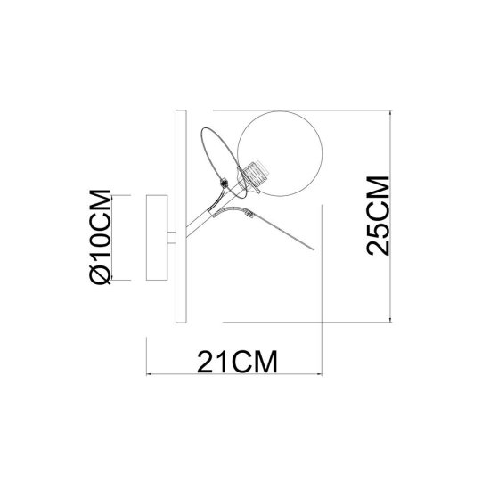 Бра Arte Lamp Peacock G9 40 Вт 220 В золото IP20 (A1369AP-1SG)