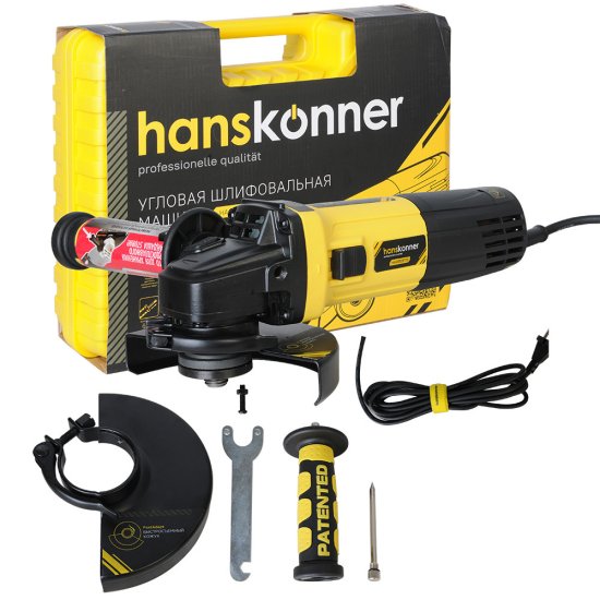 Шлифмашина угловая электрическая Hanskonner HAG13125TES 1350 Вт d125 мм
