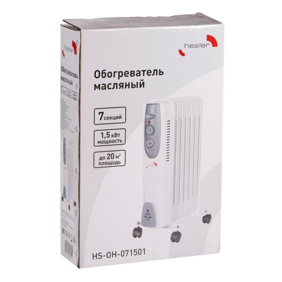 Обогреватель масляный Hesler 1500 Вт 7 секций (HS-OH-071501)
