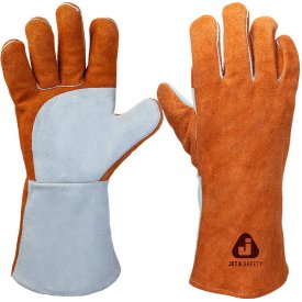 Краги спилковые для сварщика Jeta Safety Ferrus Active JWK401 оранжевые 10 (XL)