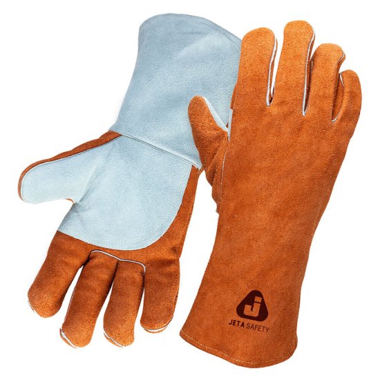 Краги спилковые для сварщика Jeta Safety Ferrus Active JWK401 оранжевые 10 (XL)