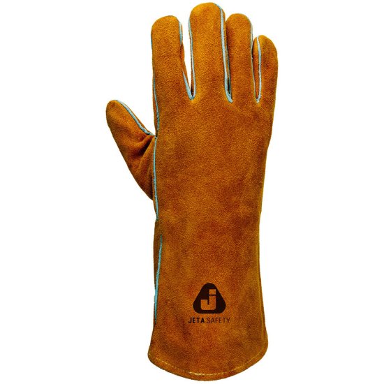 Краги спилковые для сварщика Jeta Safety Ferrus JWK301 коричневые 10 (XL)