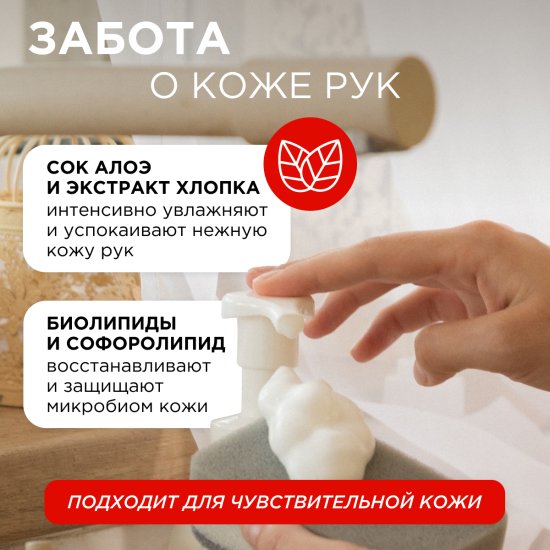 Средство для мытья посуды Synergetic Лайм/апельсин пена 500 мл