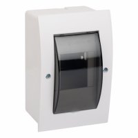 Щит распределительный встраиваемый EKF PROxima ЩРВ-П-3 пластиковый IP41 60х95х150 мм 3 модуля прозрачная дверь