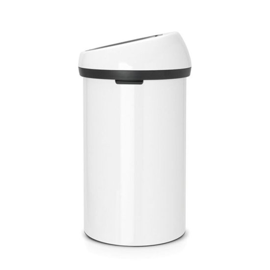 Ведро для мусора Brabantia Touch Bin с крышкой 60 л металл белое