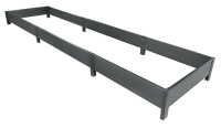 Высокая грядка 400x100x20 см графит