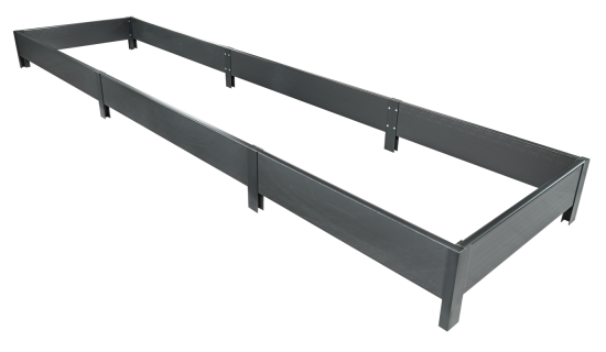 Высокая грядка 400x100x20 см графит