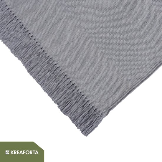 Ковер KREAFORTA Madras 60x120 см хлопок цвет серый
