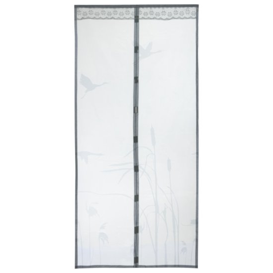 Сетка противомоскитная РЫЖИЙ КОТ Журавли 210х100см белая на магнитах