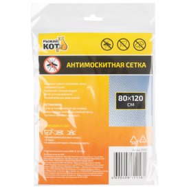 Сетка противомоскитная РЫЖИЙ КОТ 80х120см белая