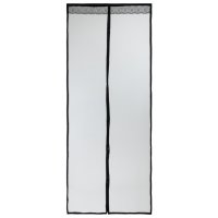 Сетка противомоскитная РЫЖИЙ КОТ Птички 220х90см черная на магнитах