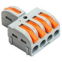 Клемма соединительная STEKKER набор DIY 1 вход 4 выхода 10шт