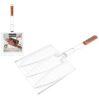 Решетка-гриль для рыбы ECOS 63х28х1,5см хром.сталь/дер.ручка