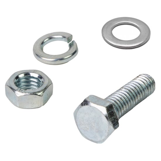 Болт DIN933 М6х16 + гайка + шайба + гровер 8шт